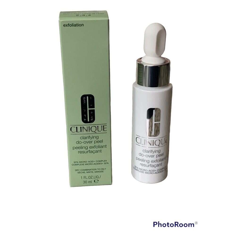 CLINIQUE Clarifying Do-Over Peel Dry To Oily Combination 1 Oz New in Box